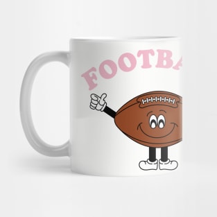 Football! Cute Cartoon Football Guy Mug